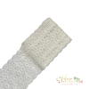 Fita de Tule Bordada Branca Florzinhas (80 mm) - 1 metro