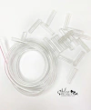 Kit Tubo Transparente e Fecho Transparente Cristal para Pulseira Piscina - (1 metro e 5 unidades) - 8 mm - comprar online