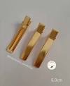 Bico de Pato Duplo Dourado - Pacote com 25 unidades