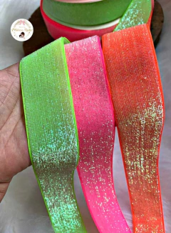 Fita Lurex Neon Esponjosa (38 mm) - 2 metros - comprar online