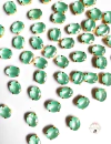 Aplique Pedra Oval Tiffany (10mm) - 10 unidades
