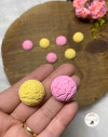 Aplique de Resina Bola de Sorvete Mix - 2 unidades