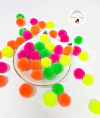 Pompom Neon 10mm - 100 unidades