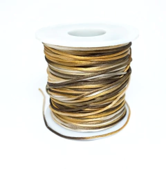 Fio de Seda Importado Bege Mesclado (1mm x 10 m)