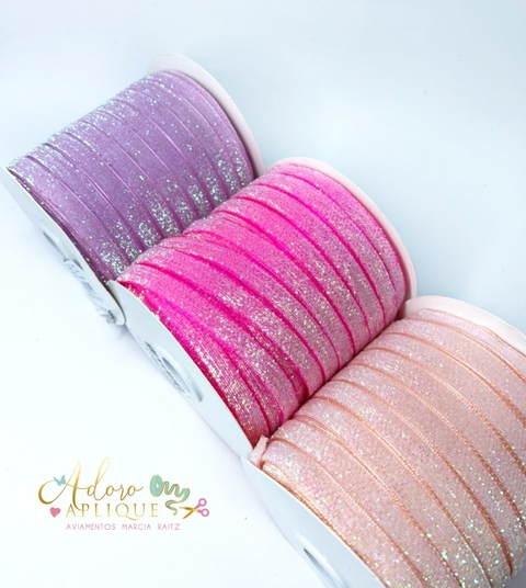 Fita Lurex Neon Boreal nº 2 10 mm - 2 metros