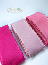 Fita Importada Lisa com Borda de Pompom (38 mm) - 2 metros