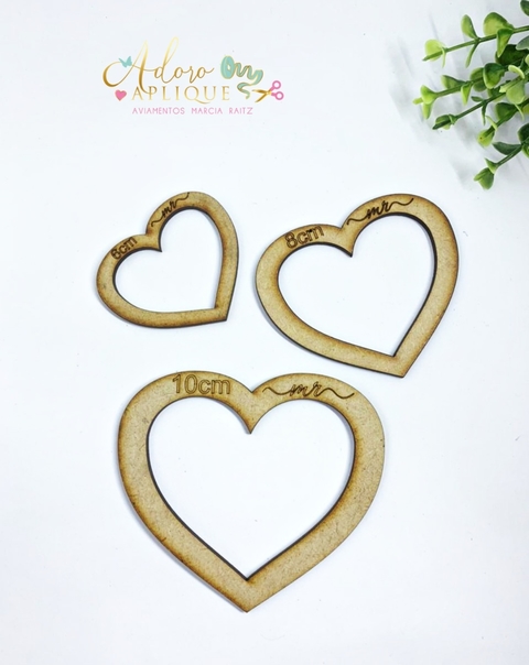 Kit Molde de Coração - 3 Unidades