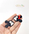 Aplique Emborrachado Minnie e Mickey - 2 unidades
