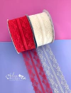 Fita de Renda com Borda de Babado (38mm) - 2 metros