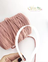 Kit Fio de Malha Rose (7 a 12 mm) e Tiara de Silicone - (10 metros)