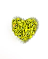 Conta Entremeio de Fimo Emoji Amarelo Temperamento (8 mm) - 20 unidades
