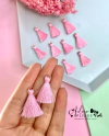 Pingente Tassel Rosa BB com Argolinha (25mm) - (5 unidades)