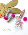 Aplique Micro Confete Coelhinho Colorido - 15 gramas