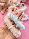 Cordão de Pelúcia Mesclado Rosa BB ou Branco - 2 metros