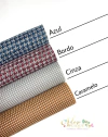 Lonita Tecido Linho Estampado Xadrez - (24x67 cm)