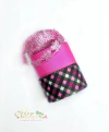 Kit Fita Estampada Junina Xadrezinha Rosa (38mm) - 1 metro de cada - (Contém Brinde)