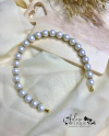 15 - Kit Tiara com Pérolas Off White Brilhosa - (1 Tiara)