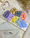 Aplique Florzinhas de Crochê Coloridas - 10 Unidades Mistas