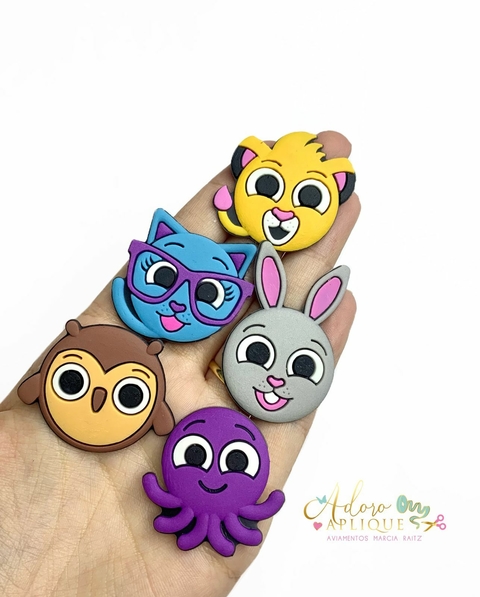 Kit Aplique Emborrachado Bolofofos - 5 unidades (1 de cada)
