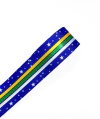 Fita Importada Gorgurão Copa do Mundo Estrelas Branca (38mm) - 2 metros