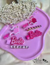 35 - Kit Bico de Pato com Lonita e Aplique da Barbie - (3 Hair Clips)