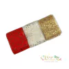 Fita Tule com Estrelinhas Douradas Natal (55mm) - 3 metros