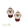 Aplique de Tecido com Glitter Papai Noel - 2 unidades