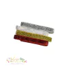 Kit Fita Importada Lurex Vermelho, Dourado, Prata e Branco (10mm) - 1 metro de cada
