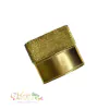 Kit Fita Importada Lurex e Metalizada Dourada (38mm) - 1 metro de cada
