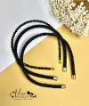 56 - Kit Tiara Coleção Festas Tubinho Cristal e Fio São Francisco Preto - (3 Tiaras)