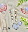 220 - Kit Bico de Pato com Pedras Coleção Praia Transparentes Cristal - (2 Hair Clips)