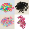 Xuxa Elástico para Cabelo Preto, Colorido, Candy ou Tons Rosa (G ou P) - (10 unidades)