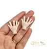 Aplique Emborrachado Mãozinha (Wandinha) - 2 unidades