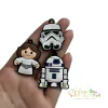 Kit Pingente de Aplique Emborrachado Stars Wars - 3 unidades (1 de cada)