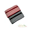Fita Importada Pied de Poule Vermelho ou Preto (10 mm ou 25 mm) - 2 metros