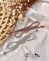 297 - Kit Clip com Laço de Cordão com Cristal Rose ou Prata - (1 Laço Cristal)