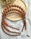 95 - Kit Tiara Pérolas Rose Gold - (3 Tiaras)