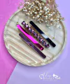 299 - Kit Bico de Pato com Pastilha Cor Hi Barbie Cristal - (4 Hair Clips)