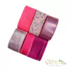 Kit Barbie de Fitas Tons de Rosa Barbie - 7 metros (1 metro de cada)