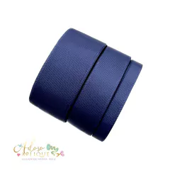 Fita de Gorgurão Yama Navy Cor 370 (38, 22 e 10 mm) - 5 metros