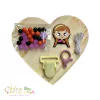 58 - Kit Prendedor de Chupeta Princesa Anna - (1 Unidade)