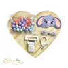 46 - Kit Prendedor de Chupeta Safari Elefante - (1 Unidade)
