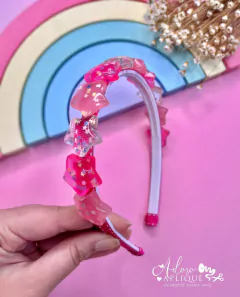 Kit Tiara Estrelinhas Transparentes Rosa - 1 Unidade - comprar online