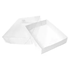 Caixinha Branca com Tampa de Acetato Transparente - 2 Unidades - comprar online