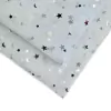 Tecido Tule Branco com Estrelinhas Prata (32x100cm) - 1 Unidade
