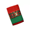 Kit Natal de Fitas Tons de Verde, Vermelho e Dourado - 4 metros (1 metro de cada)