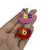 Aplique Emborrachado Maça ABC Rosa e Vermelha - 2 unidades (ou Mix)