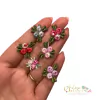 Aplique de florzinha Bordada - 10 unidades mix