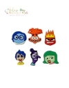 Kit Apliques Emborrachados Divertida Mente - 6 unidades (1 de cada personagem)