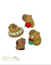 Kit Aplique Emborrachado Capivara - 4 unidades mix - comprar online